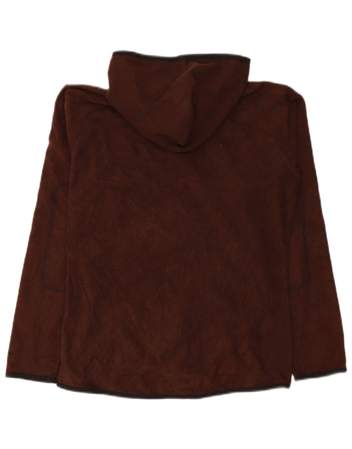 The North Face dame fleecejakke med hætte UK 12 medium brun polyester