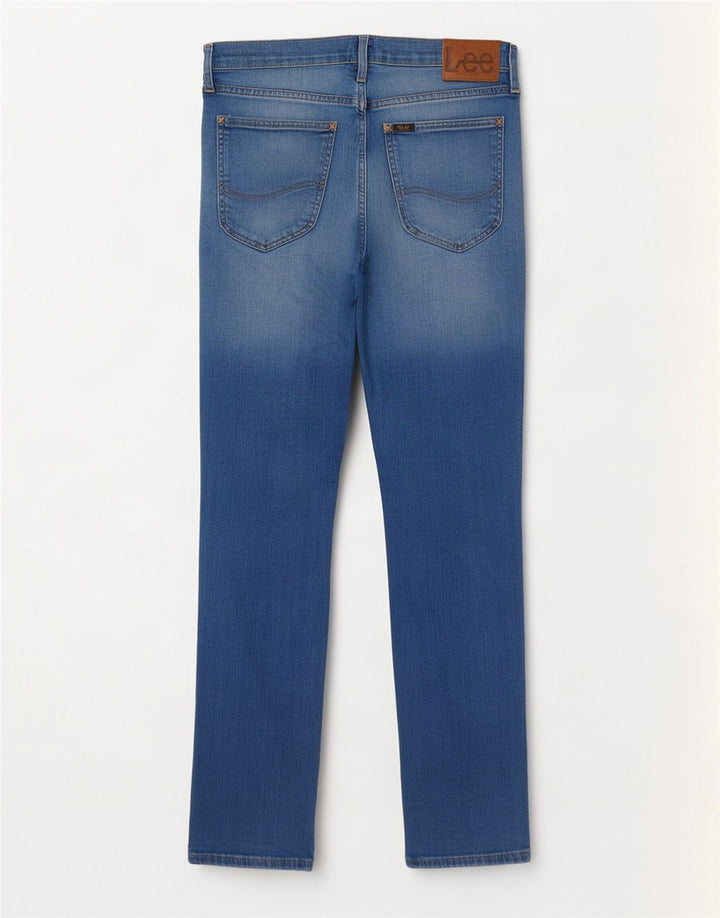 Lee Herre Luke Slim Jeans W32 L32 Blå Bomuld