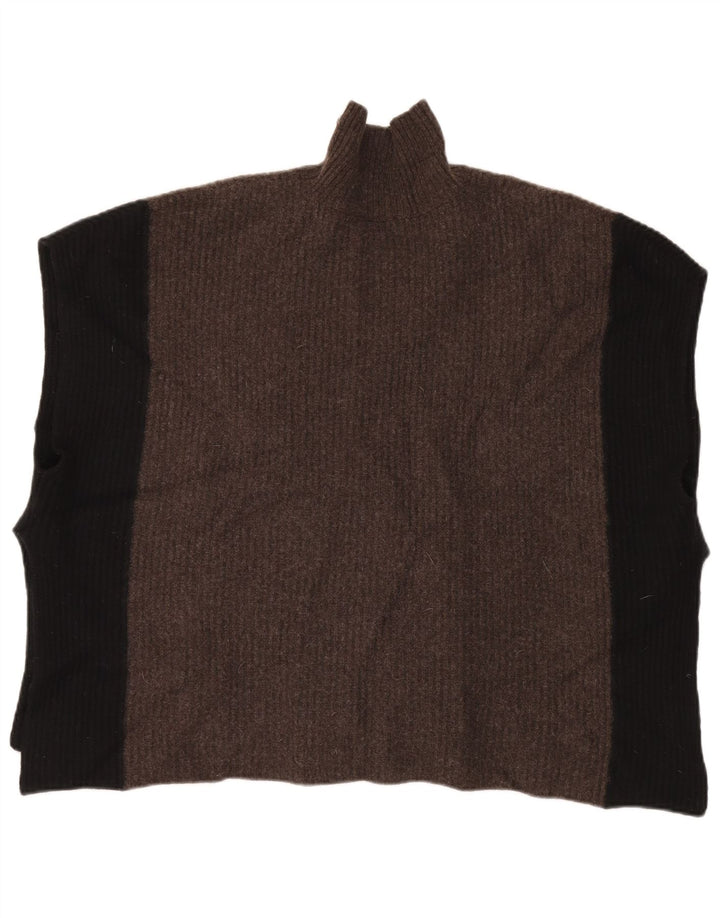 Jigsaw Dame Poncho Jumper One Size Grå Colourblock Uld