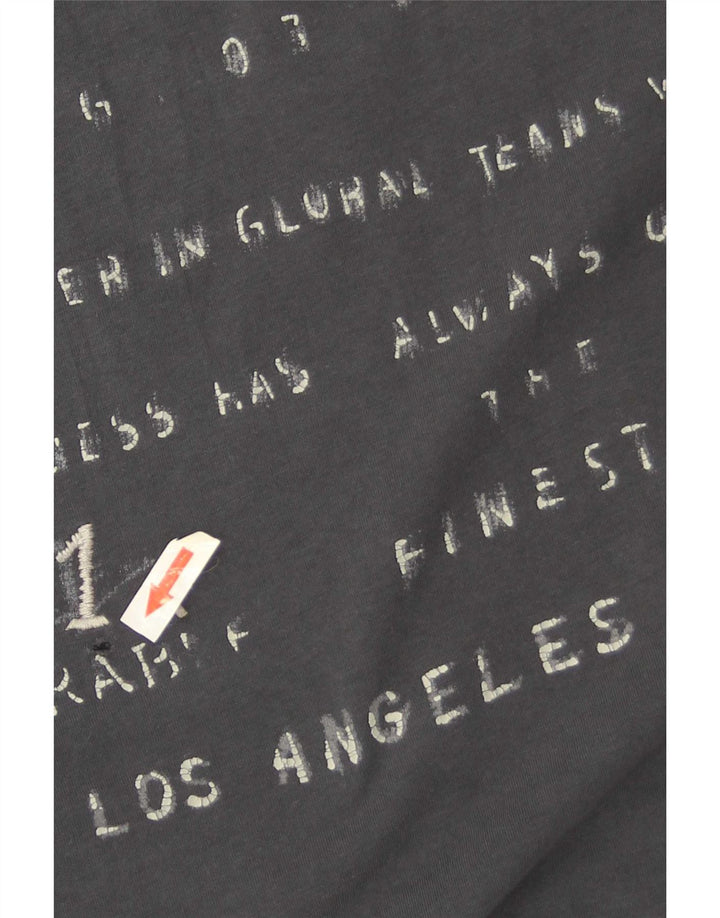 Guess Herre grafisk T-shirt top lille grå bomuld