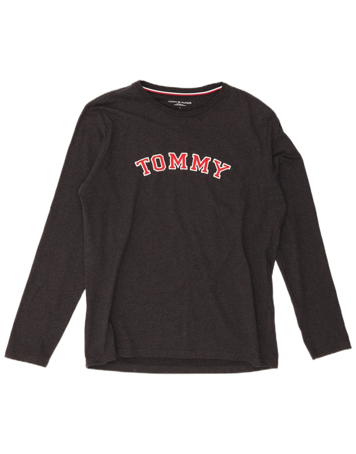 Tommy Hilfiger Herre Grafisk Top Langærmet Stor Sort Bomuld