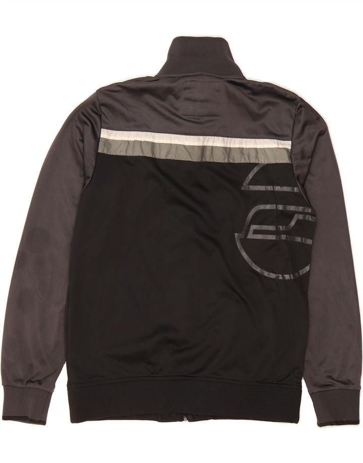 JACK & JONES Mens Graphic Tracksuit Top Jacket XL Grey Colourblock Vintage Jack & Jones and Second-Hand Jack & Jones from Messina Hembry 