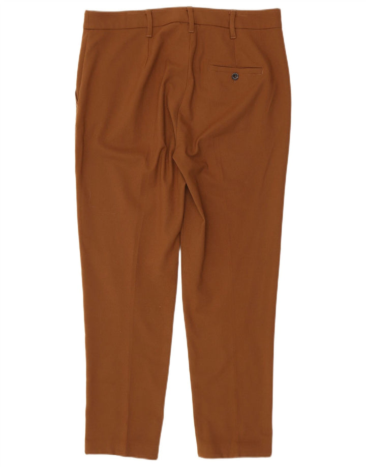 MARELLA Dame Slim Suit Bukser UK 14 Large W34 L28 Brun Polyester
