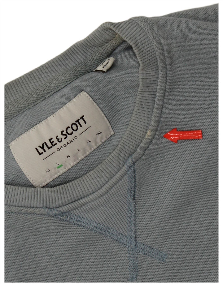 Lyle & Scott Sweatshirt til mænd, lille blå bomuld