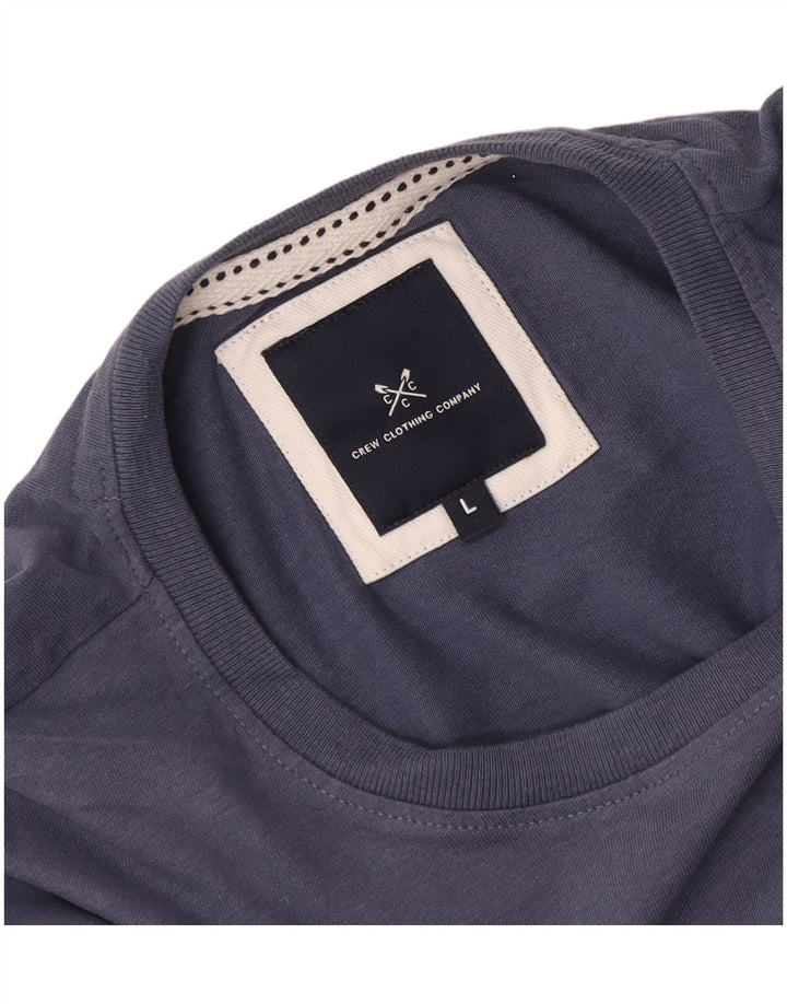 Crew Clothing Herre T-Shirt Top Stor Blå