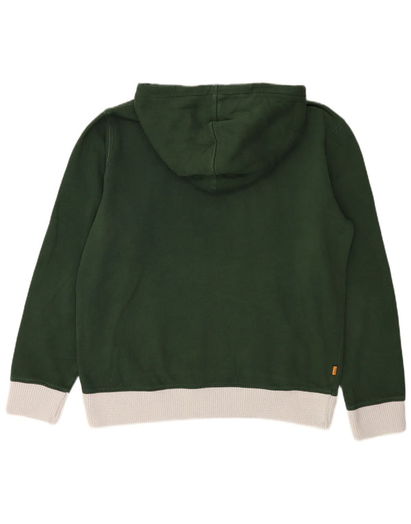 Timberland Herre grafisk Regular Fit hættetrøje Jumper Medium Green Colourblock