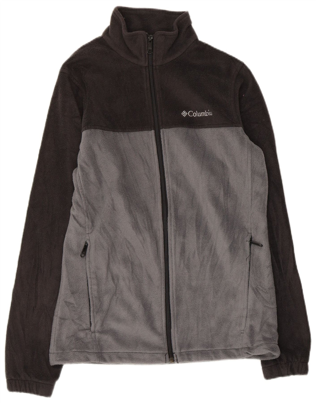 COLUMBIA Fleecejakke til mænd UK 36 Small Grey Colourblock Polyester