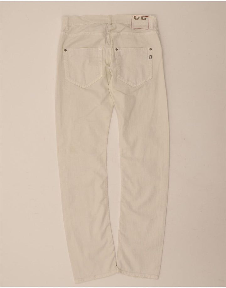 Dondup Herre Slim Casual Bukser W32 L32 Hvid Bomuld