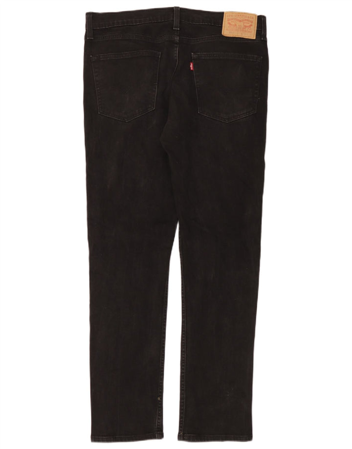 Levi's Herre 511 Slim Jeans W36 L32 Sort Bomuld