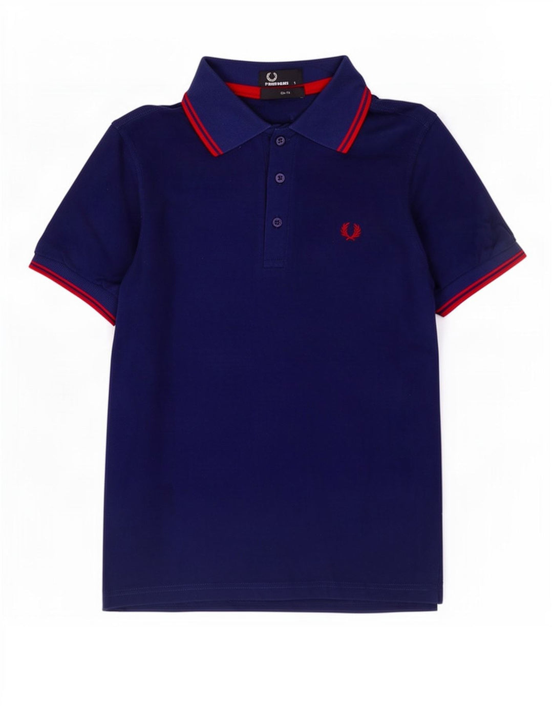 Fred Perry Herre Slim Fit Polo Shirt Lille marineblå bomuld
