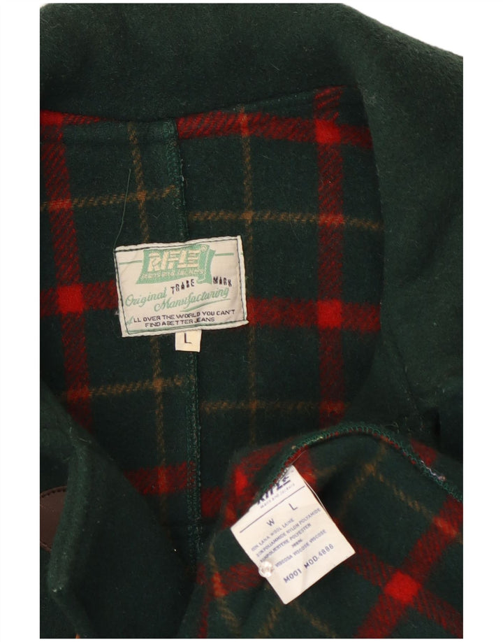 Rifle Herre Duffle Coat UK 40 Large Grøn Uld