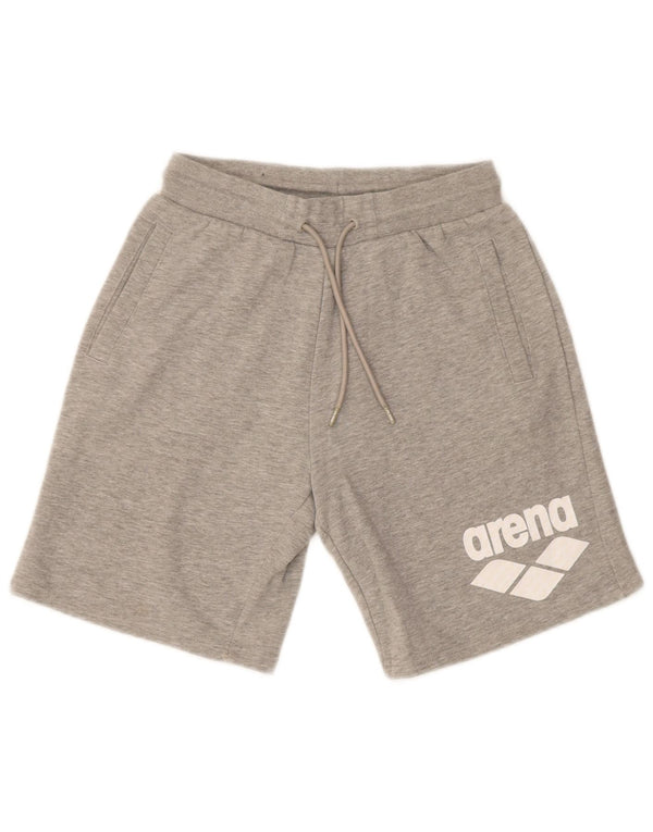 Arena Dame grafiske sportsshorts UK 10 Små Grå Bomuld