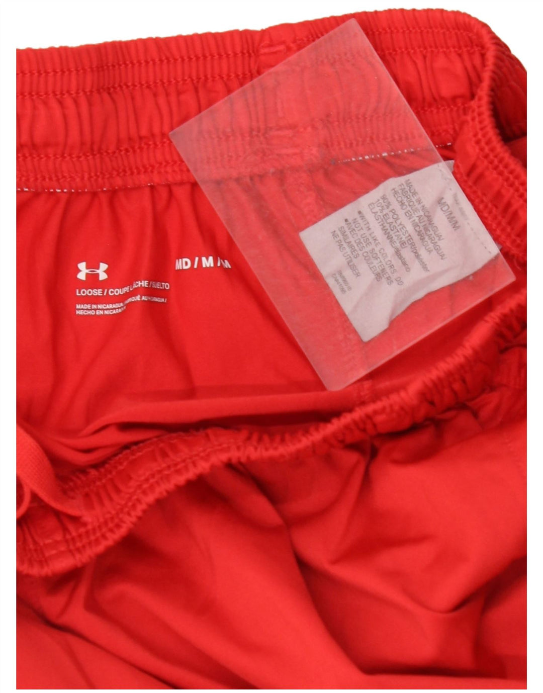 UNDER ARMOUR Sportsshorts til mænd Medium Rød Colourblock Polyester