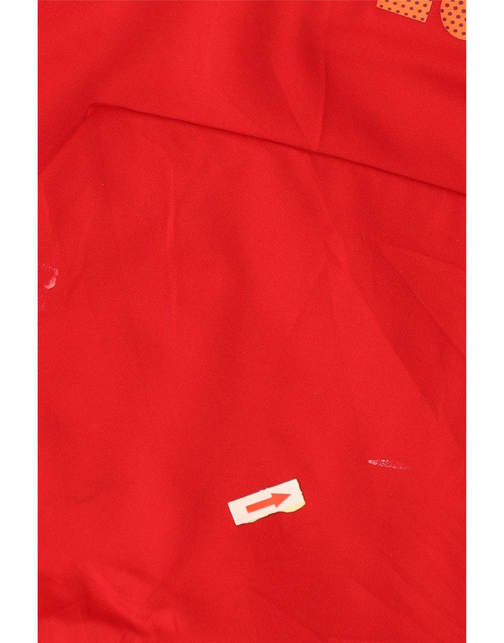 Nike Herre Dri Fit Graphic Hoodie Jumper Lille rød polyester