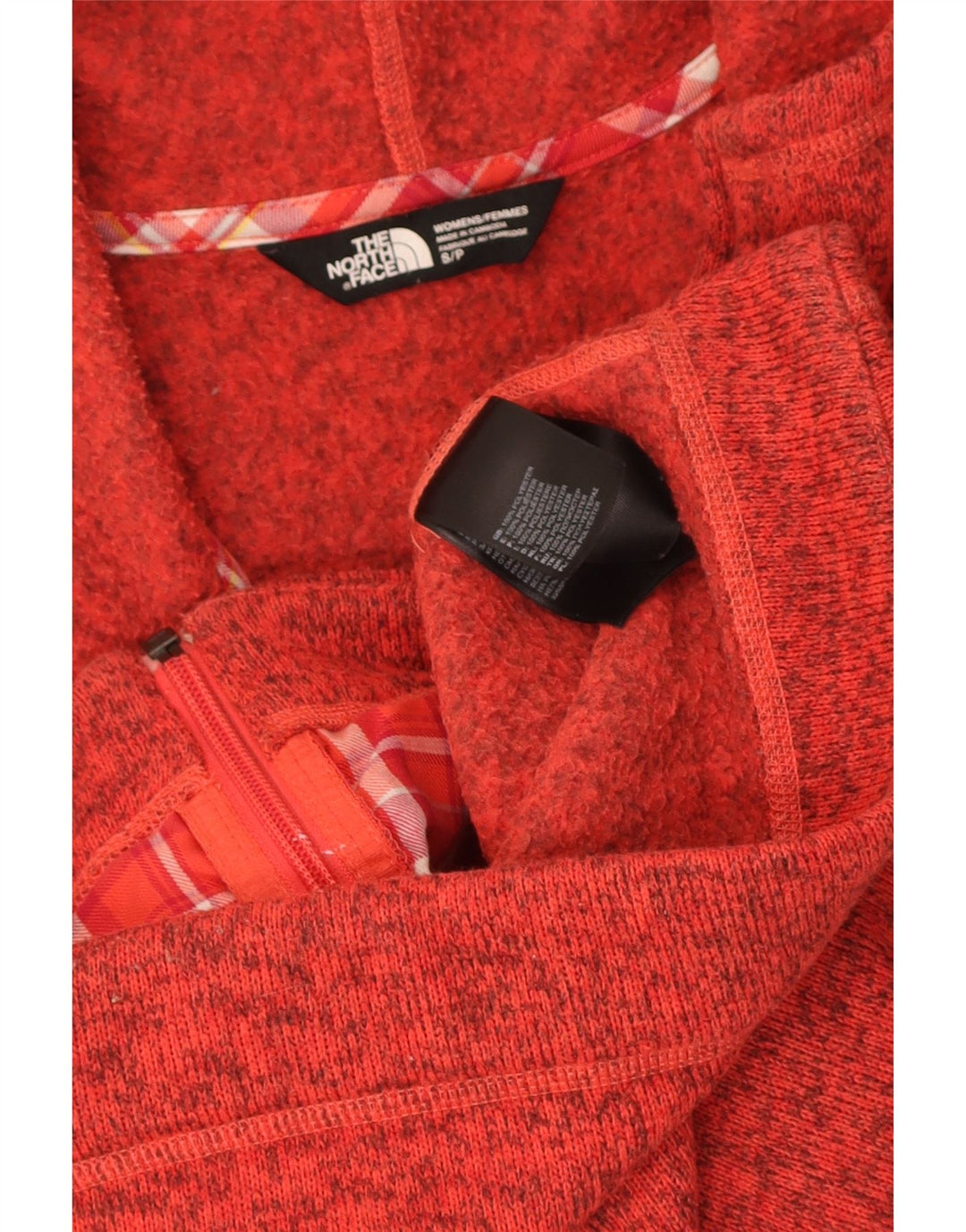 The North Face Dame træningsdragt Top Jacket UK 10 Small Red Flecked