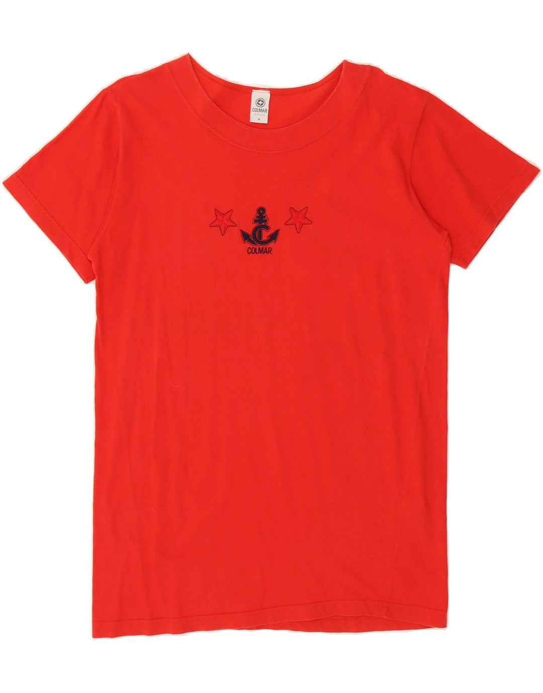 COLMAR Womens T-Shirt Dress UK 14 Medium Red Cotton Vintage Colmar and Second-Hand Colmar from Messina Hembry 