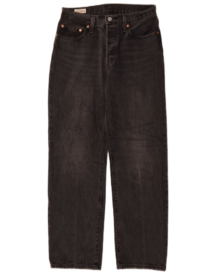 Levi's Herre 501 lige jeans W26 L30 sort bomuld