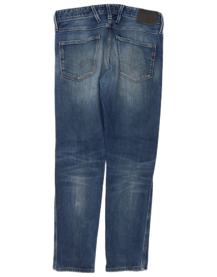 Replay Dame Slim Jeans W30 L29 Blå Bomuld