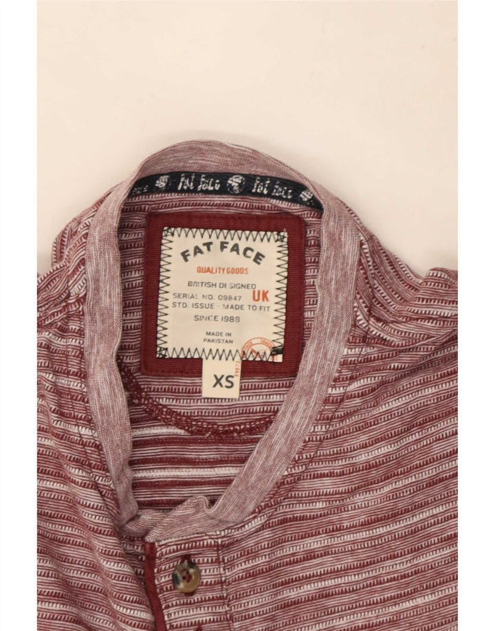 Fat Face Herre T-Shirt Top XS Rød nålestribe