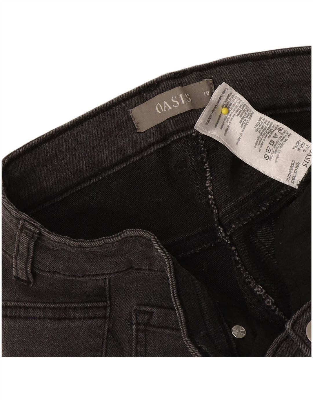 Oasis Dame denim Shorts UK 10 Small W28 Grå Bomuld