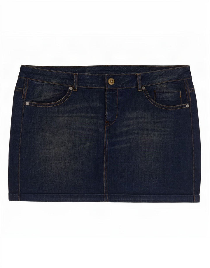 Guess Mini-denimnederdel til kvinder W32 Stor marineblå bomuld