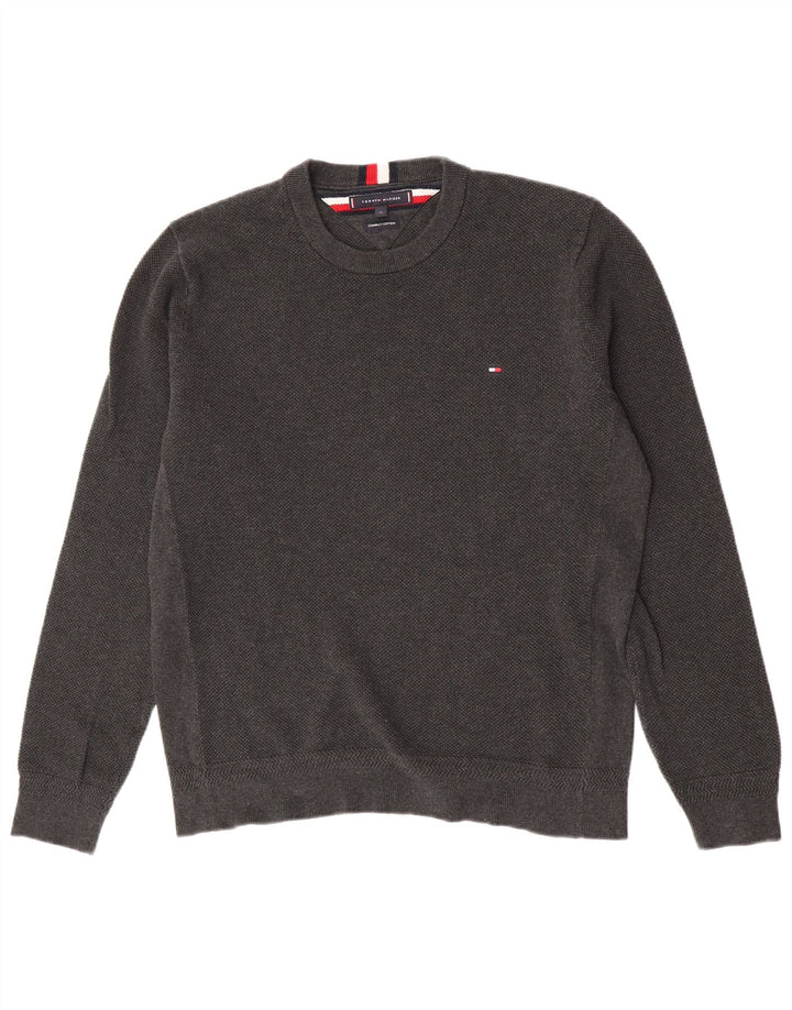 Tommy Hilfiger Herre Crew Neck Jumper XL Grå Bomuld