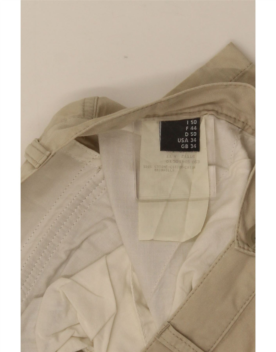 BELFE & BELFE Herre Cargo Shorts W34 Large Beige Bomuld