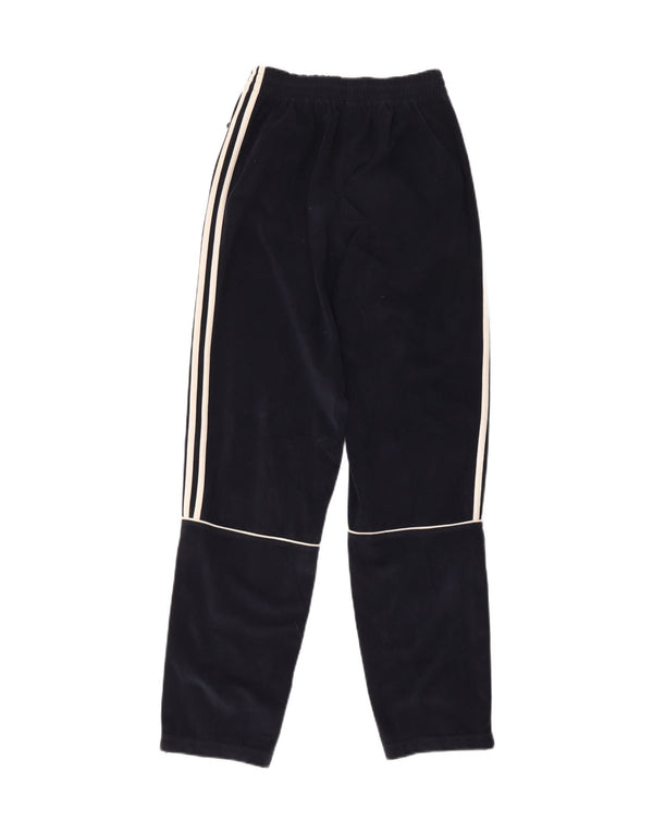 Adidas Boys Velvet Tracksuit Bukser 15-16 år Navy Blue Polyester