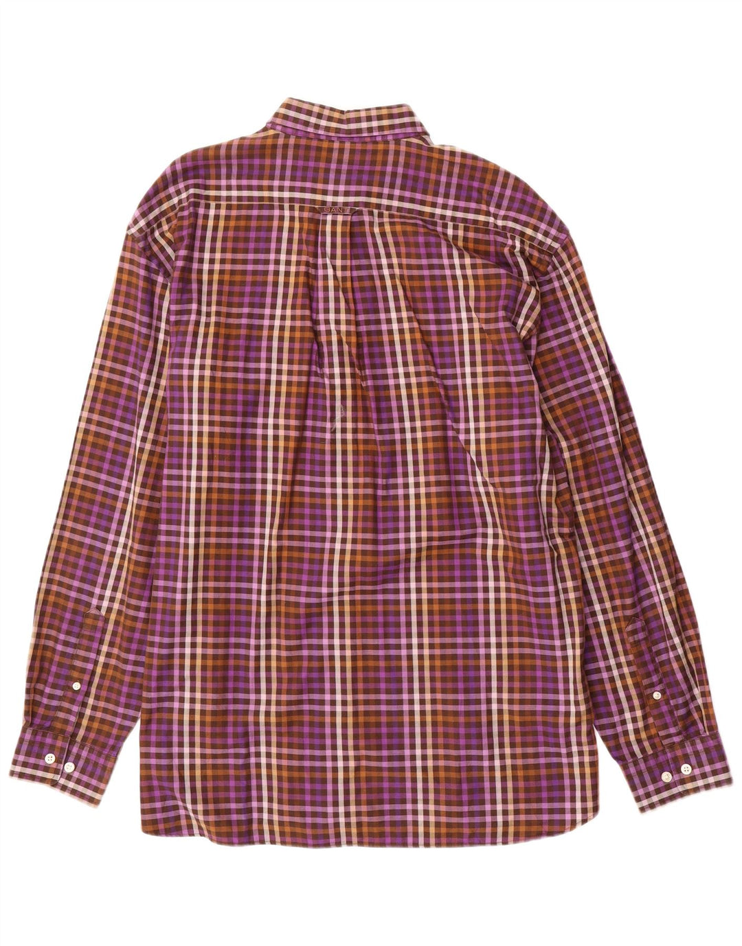 Gant Herre Regular Fit skjorte XL Lilla Gingham Cotton