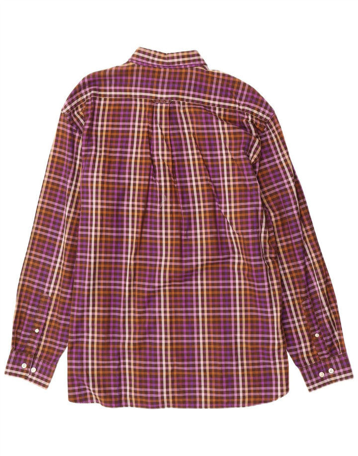 Gant Herre Regular Fit skjorte XL Lilla Gingham Cotton