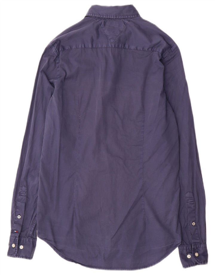 Tommy Hilfiger herre Slim Fit skjorte lille blå