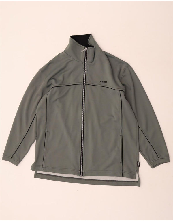 Asics træningsdragt topjakke til kvinder UK 18 XL Grå polyamid