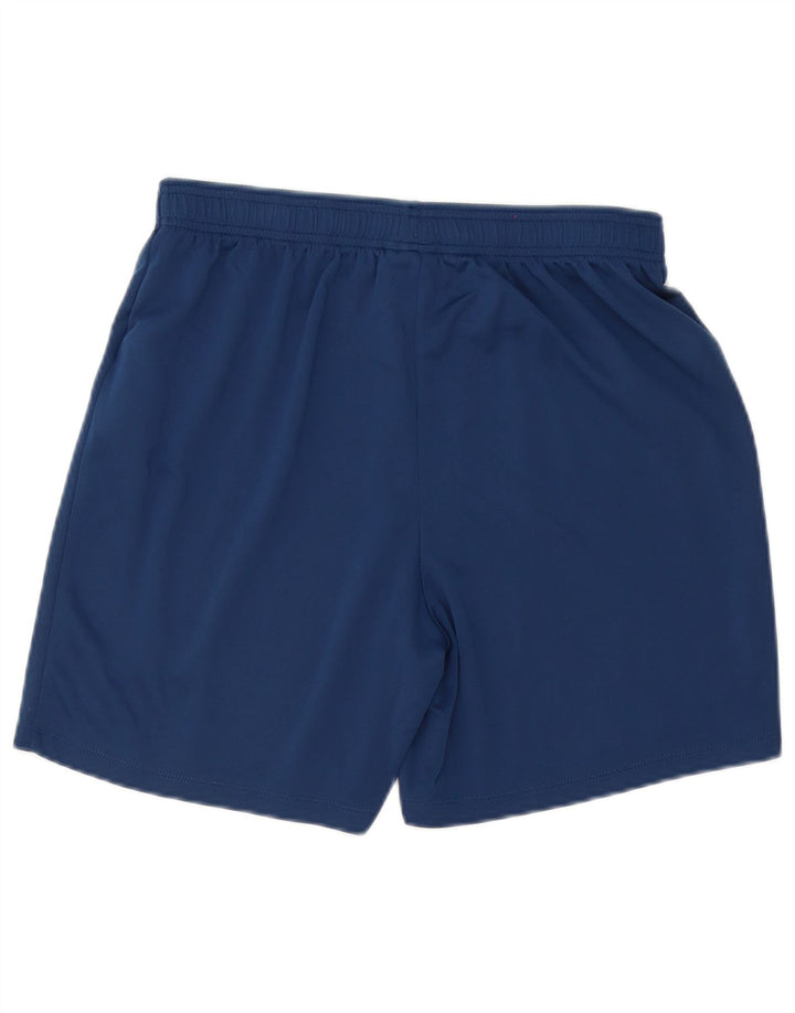 Umbro Womens Sports Shorts UK 12 Medium Navy Blue Polyester