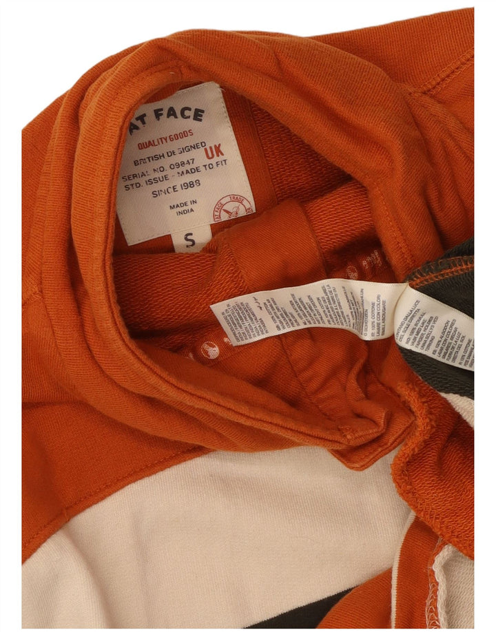 Fat Face Herre Button Neck Sweatshirt Jumper lille flerfarvet stribet