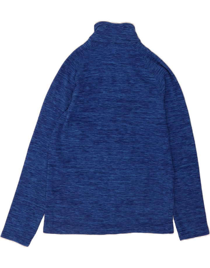 MOUNTAIN WAREHOUSE Mens Zip Neck Fleece Jumper XS Blue Flecked Polyester Vintage Mountain Warehouse and Second-Hand Mountain Warehouse from Messina Hembry 