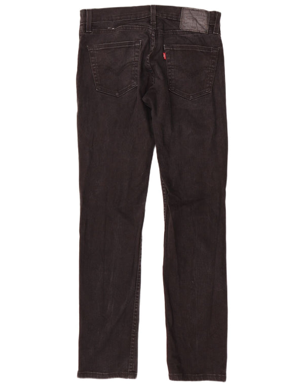 Levi's Herre 511 Slim Jeans W29 L32 Sort Bomuld