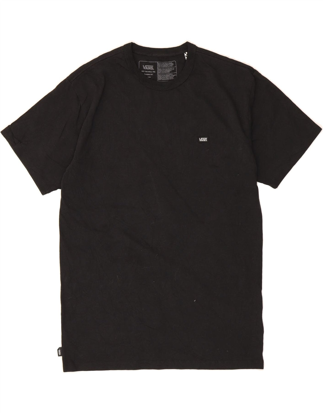 VANS Mens Classic Fit T-Shirt Top Medium Black Cotton Vintage Vans and Second-Hand Vans from Messina Hembry 