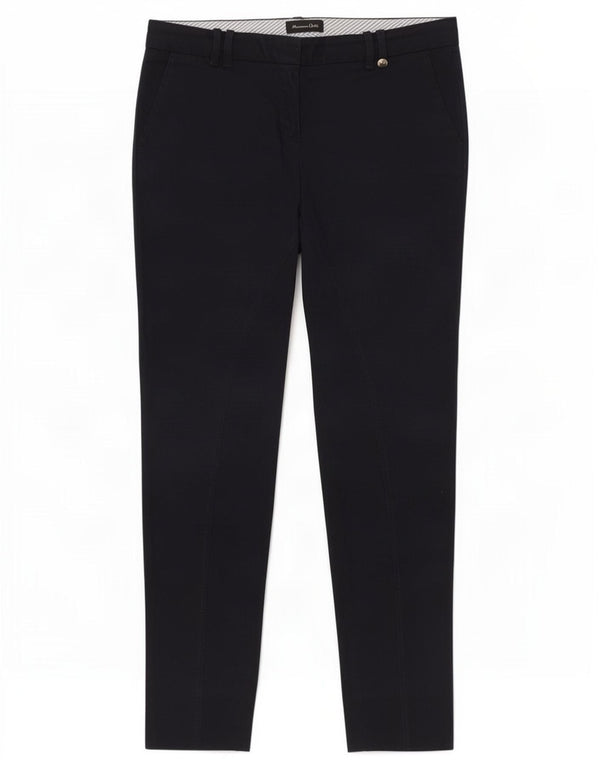 Massimo Dutti Dame Slim Chino Bukser EU 38 Small W28 L29 Navy Blue