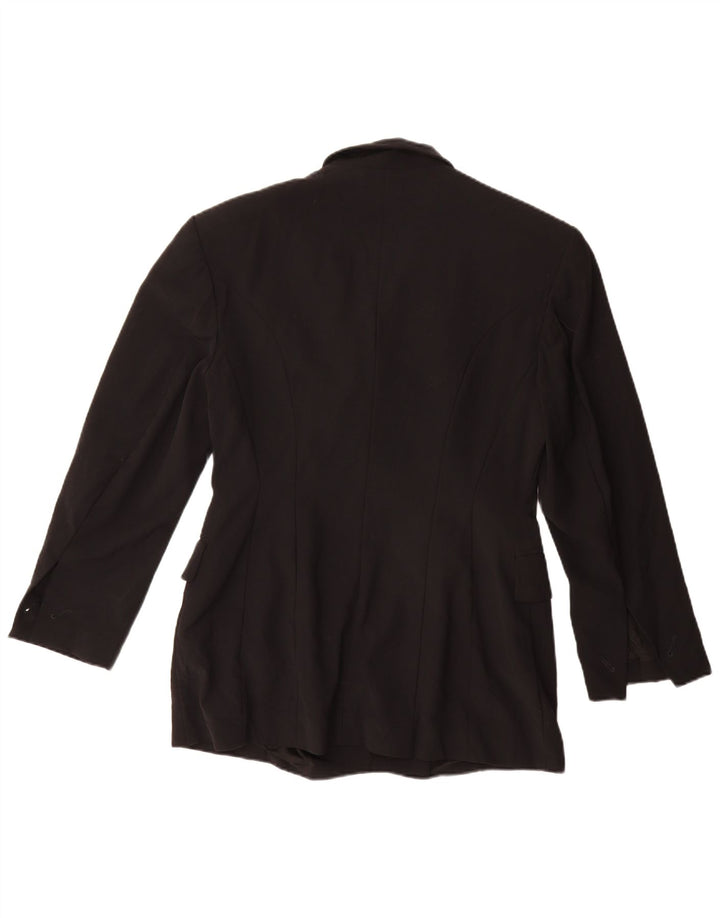 Joop Dame Dobbeltradet Blazer Jakke IT 42 Medium Sort Virgin Wool