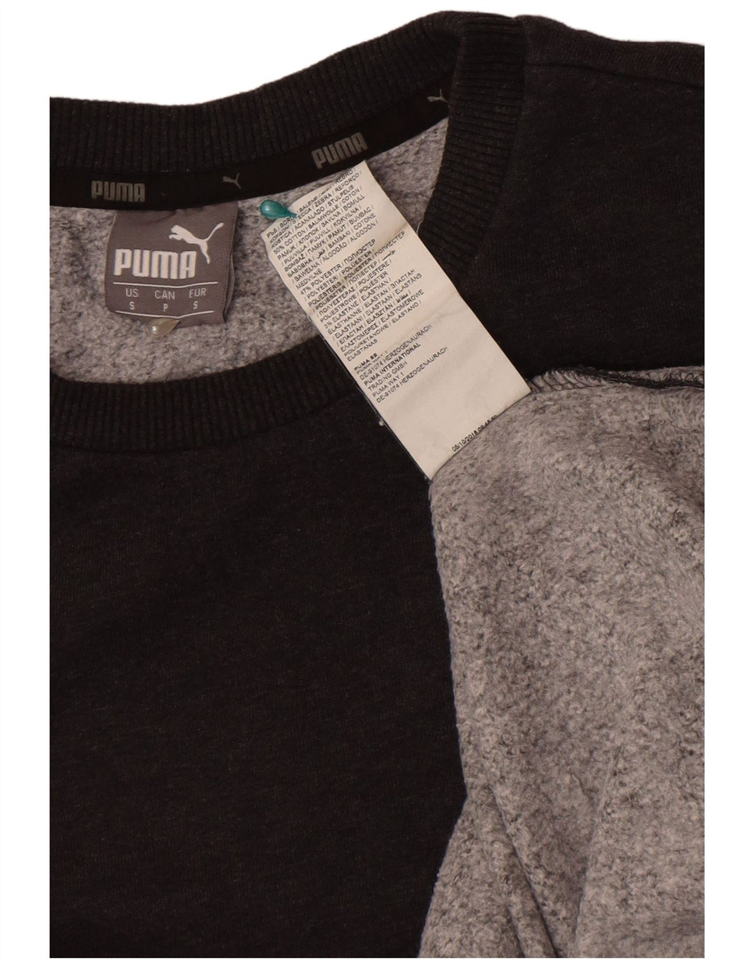 Puma Sweatshirt til mænd, lille grå bomuld