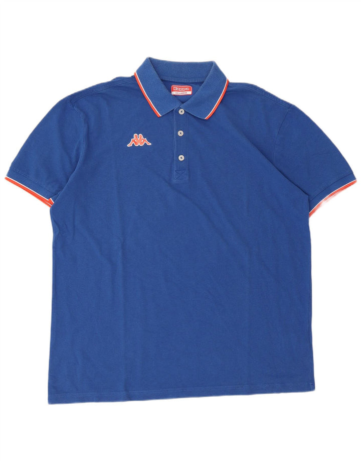 Kappa herre poloshirt 2XL blå bomuld