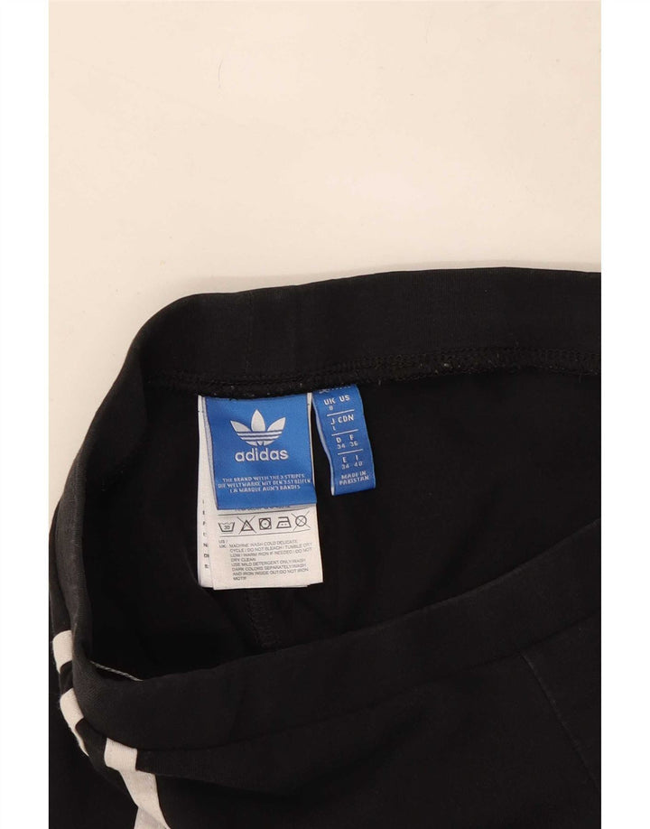 Adidas Dame Leggings UK 8 Small Black Bomuld