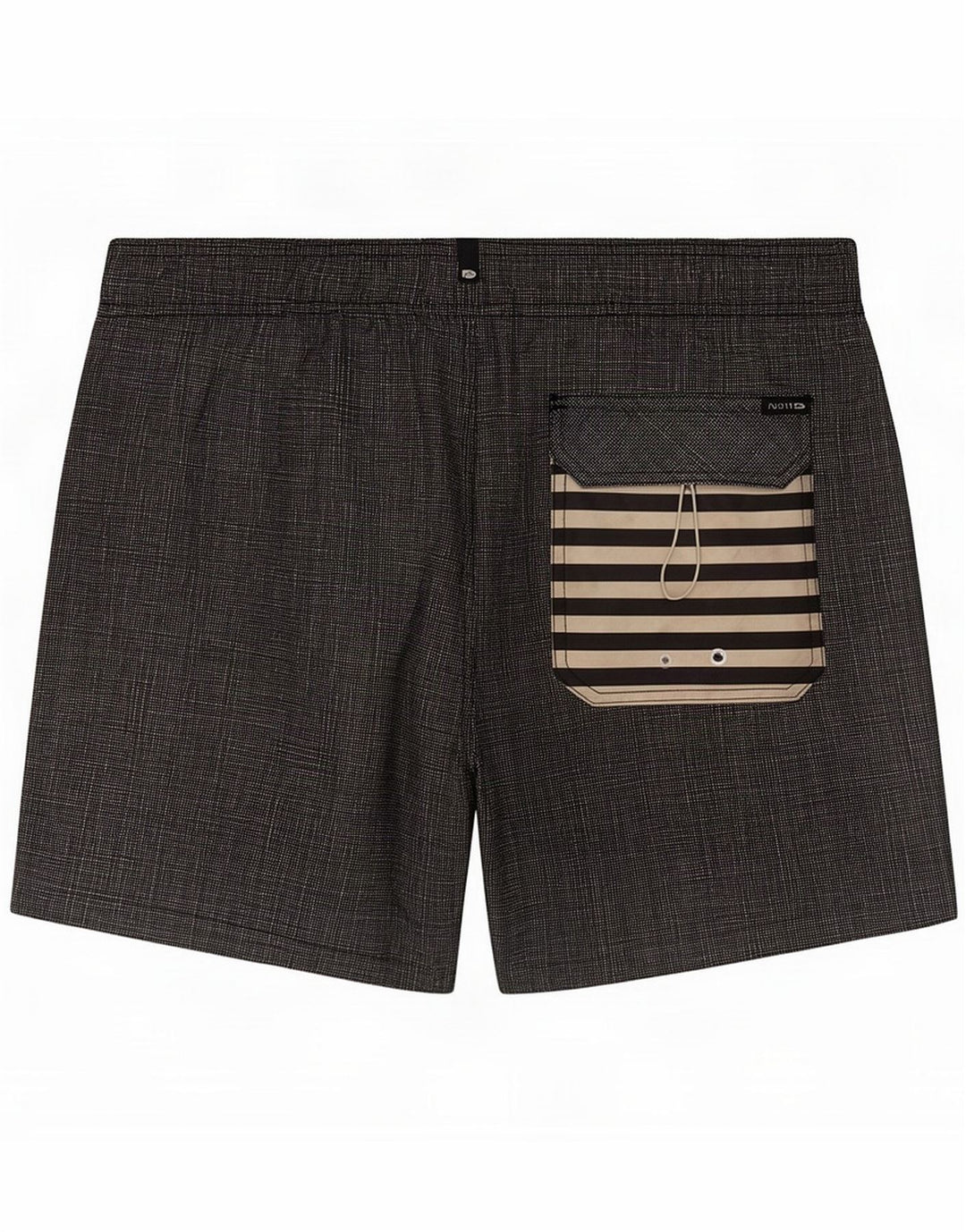 Vintage Badeshorts til mænd Medium Sort Polyester
