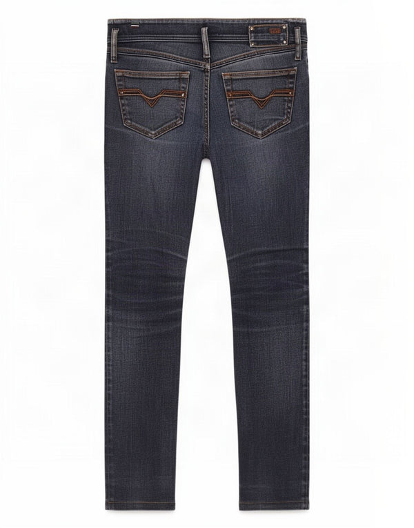 Diesel Dame Matic Skinny Jeans W27 L30 Marineblå Bomuld