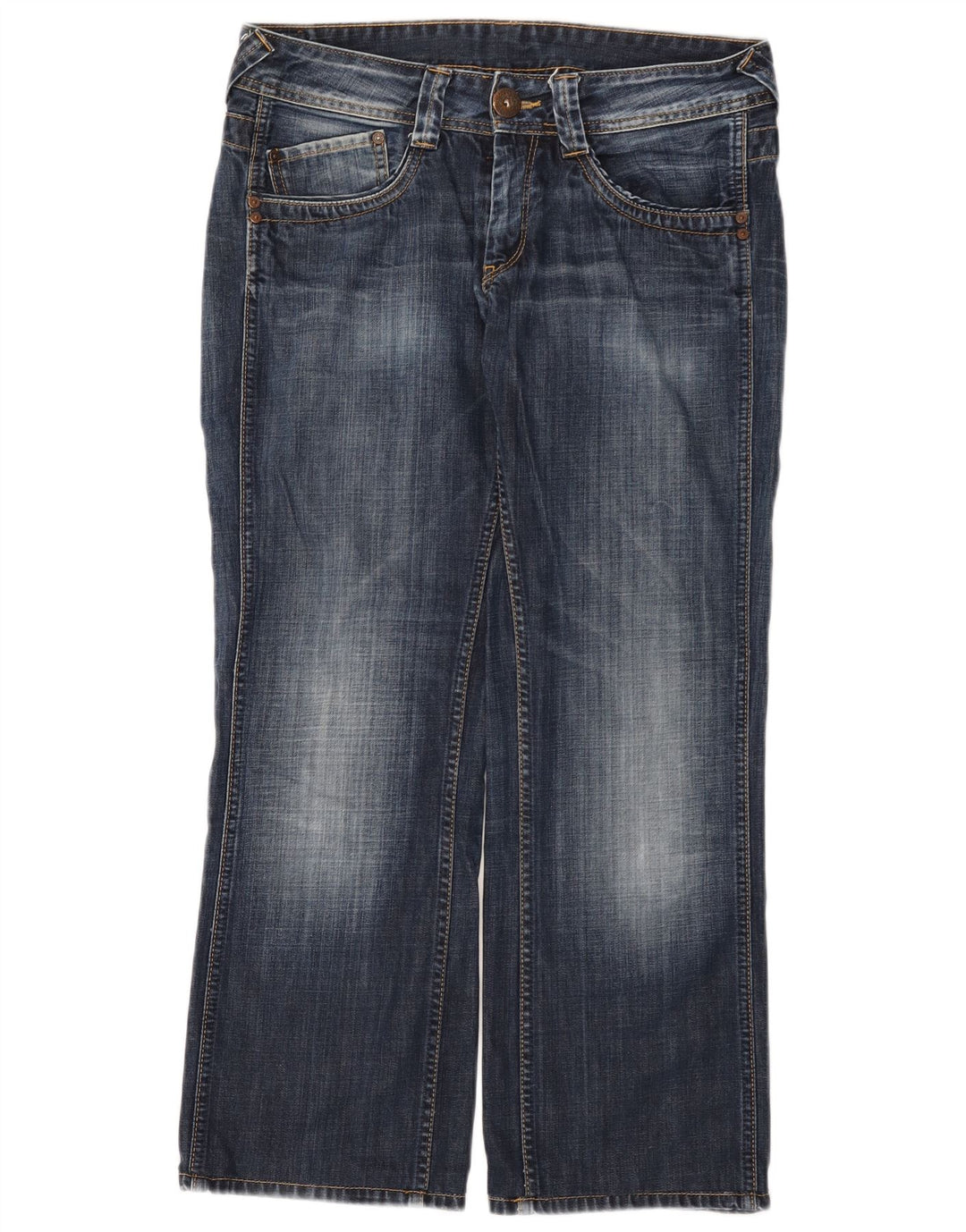 PEPE Jeans Dame Løs W31 L34 Blå Bomuld