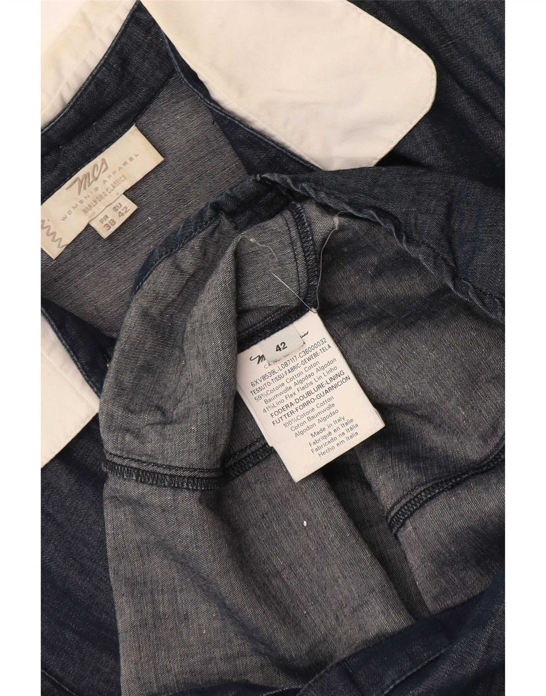 Marlboro Classics Dame Pullover Shirt EU 38 Medium Navy Blue Bomuld