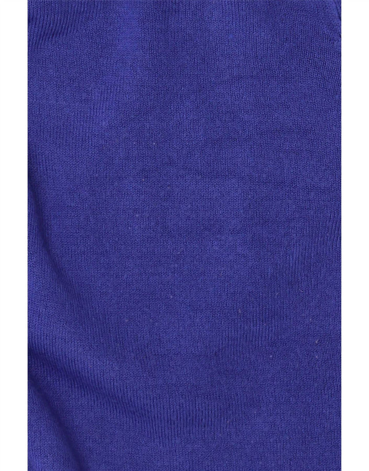 Marks & Spencer Dame Boat Neck Jumper Sweater UK 14 Medium Blue Acryl