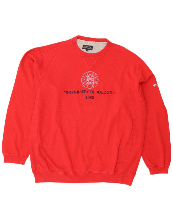 CHAMPION Grafisk sweatshirt til mænd XL Rød bomuld