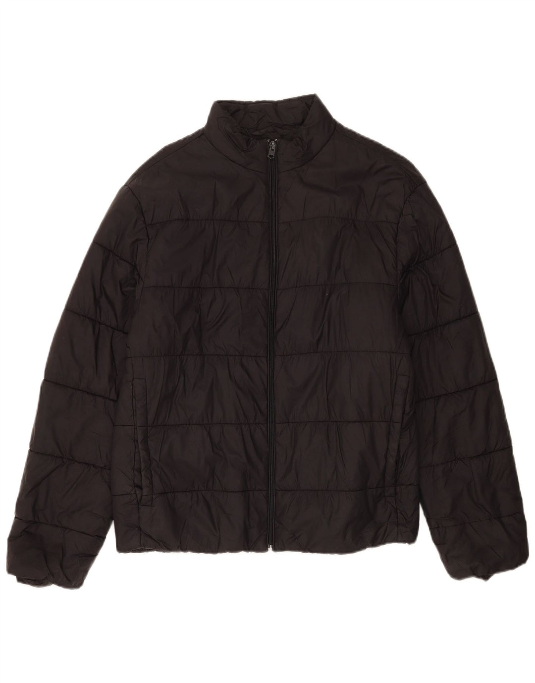 Zara Polstret Herrejakke UK 40 Stor Sort Nylon