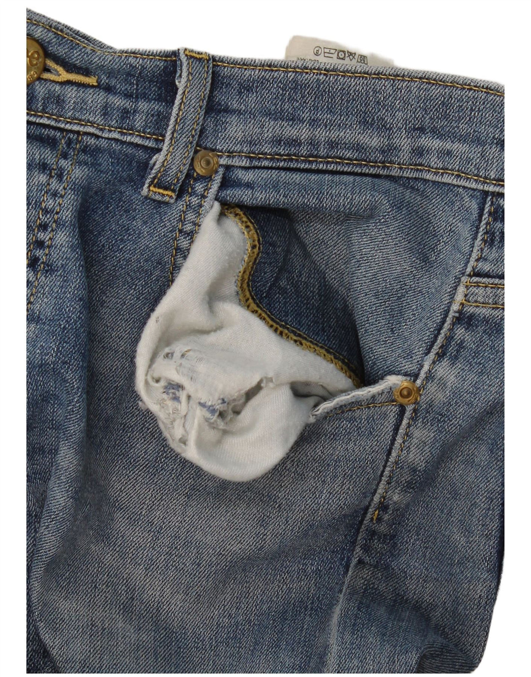 Lee Mens Powell Slim Jeans W33 L34 Blå Bomuld